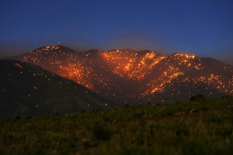 آتش‌سوزی در مناطق کوهستانی،  شمال فلگ‌استاف، آریزونا