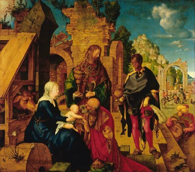 «ستایش مغان» اثر آلبرشت دورر (۱۵۰۴)