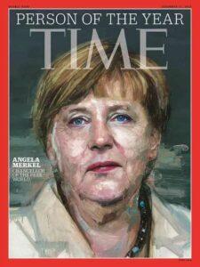 تصویر آنگلا مرکل روی جلد مجله تایم 2015